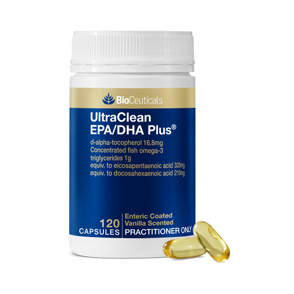 BioCeuticals UltraClean EPA DHA Plus 120 Capsules Omega 3 Fish Oil
