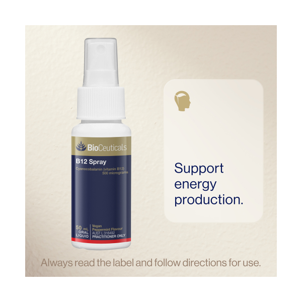 BioCeuticals B12 Oral Spray 50mL vitamin B12 supplement Australia
