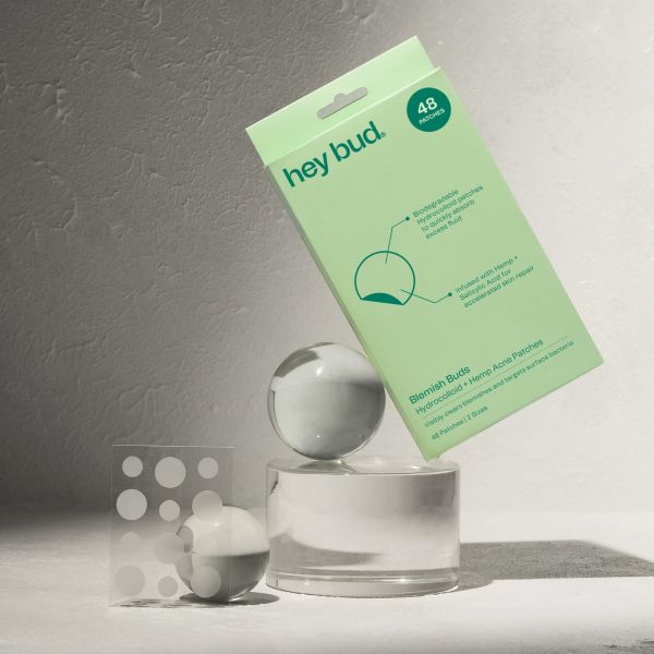 Hey Bud Hydrocolloid + Hemp Acne Patches 48 Patches