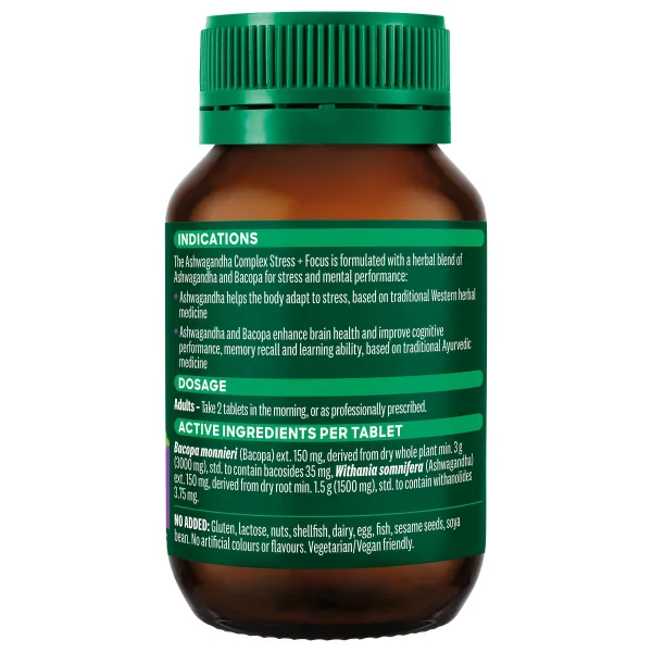 Thompson's Ashwagandha Complex Stress + Focus 60 Tablets