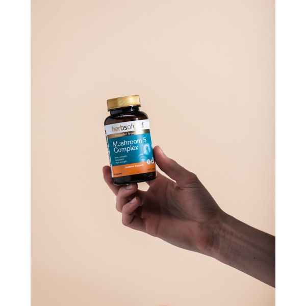 Herbs of Gold Mushroom 5 Complex 60 Capsules
