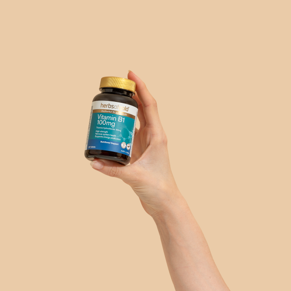 Herbs of Gold Vitamin B1 100mg 100 Tablets