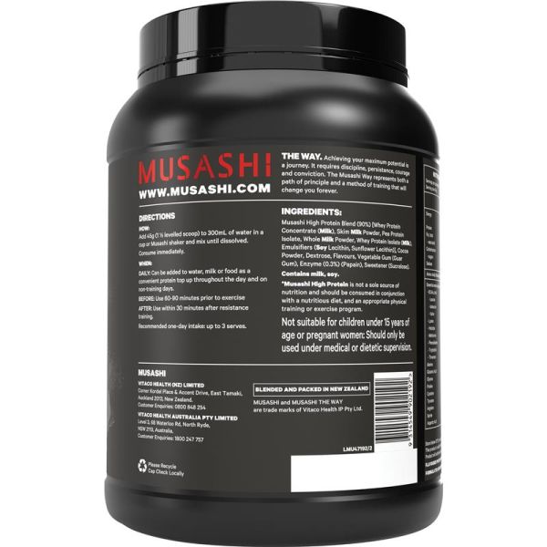 Musashi High Protein Chocolate Milkshake 900g
