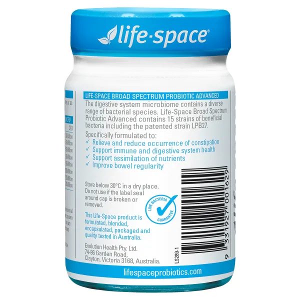 Life Space Broad Spectrum Probiotic Advanced 60 Capsules