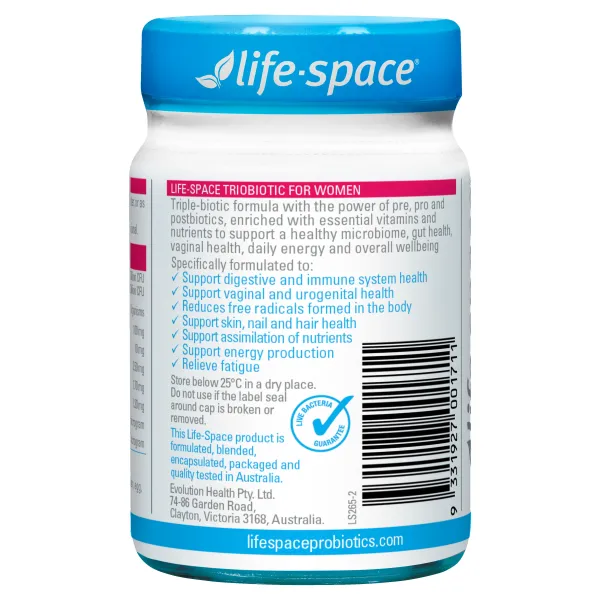 Life Space TrioBiotic For Women 30 Capsules