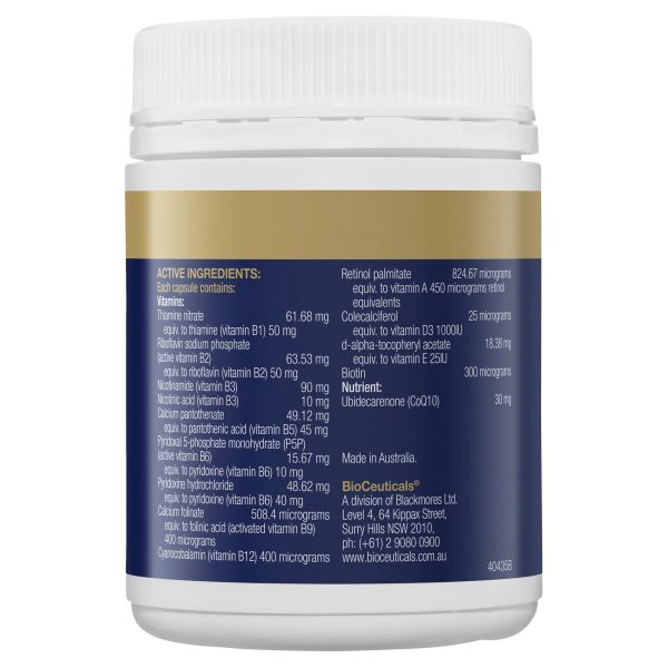 BioCeuticals Mega B Q10 120 Capsules