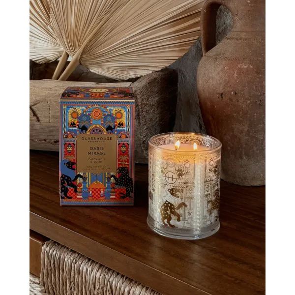 Glasshouse Fragrances-Limited Edition Oasis Mirage 380g Scented Candle