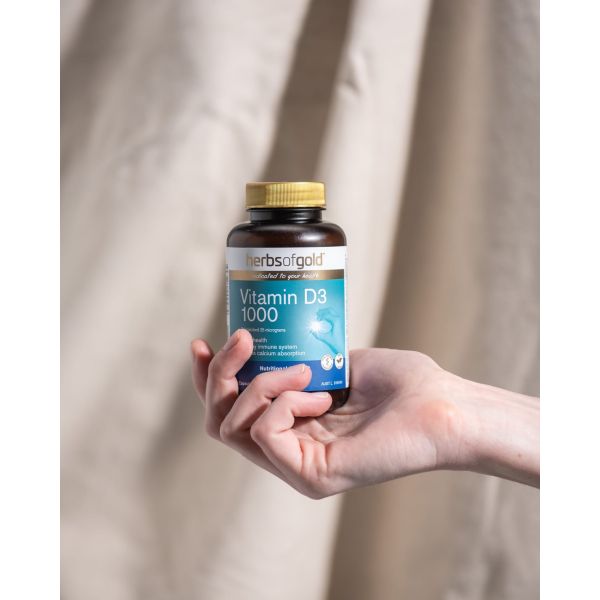 Herbs of Gold Vitamin D3 1000 120 Capsules