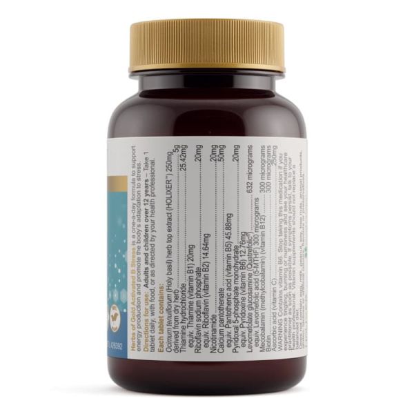 Herbs of Gold Activated B Stress 30 Tablets