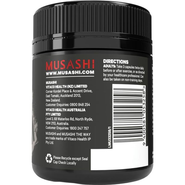Musashi Creatine Capsules 120 Capsules