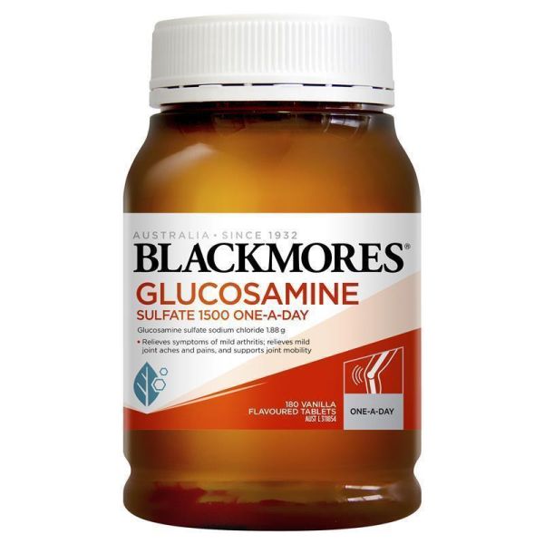 Blackmores Glucosamine Sulfate 1500 One-A-Day 180 Tablets - High Potency Joint Cartilage and Mobility Support Supplement