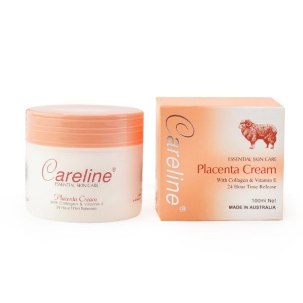 Careline Placenta Cream 100ml - Australian Anti-Ageing Face Cream with Sheep Placenta, Collagen, and Vitamin E