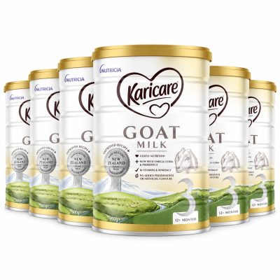 Karicare Goat Milk Stage 3 Toddler Formula 900g x 6 Tins