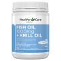 Healthy Care Fish Oil 1000mg + Krill Oil 400 Capsules
