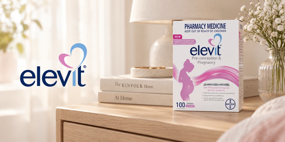 Elevit · Bayer Elevit Pre-conception & Pregnancy Multivitamin 100 Tablets