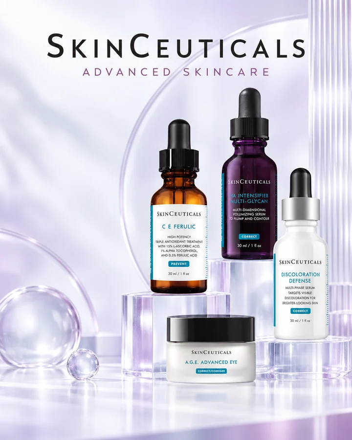 SkinCeuticals C E Ferulic, H.A. Intensifier Multi-Glycan, Discoloration Defense and A.G.E. Eye Complex